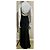 Jenny Packham Abito da sera in seta nera e argento con perline ricamate a mano Nero - vista 5