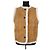 Soeur Brown leather sleeveless coat