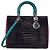Borsa DIOR Lady Dior in Pelle Esotica Viola - 103013 Porpora