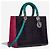 Borsa DIOR Lady Dior in Pelle Esotica Viola - 103013 Porpora - vista 3