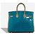 Hermès HERMES Birkin 25 Tasche aus exotischem Leder Grau - 102990 - Ansicht 3