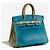 Hermès HERMES Birkin 25 Tasche aus exotischem Leder Grau - 102990 - Ansicht 2