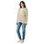 Chanel Vintage Beiger / Brauner Gestreifter Kaschmir-Cardigan - Ansicht 5