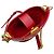 Borsa Bucket Boy in pelle di vitello trapuntata Chanel rossa / hardware dorato Rosso - vista 10