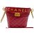 Borsa Bucket Boy in pelle di vitello trapuntata Chanel rossa / hardware dorato Rosso - vista 18
