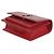 Cartera de cadena Monogram Sunset en piel de ternera roja con estampado de cocodrilo Saint Laurent - vista 6