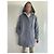 Autre Marque Parka o abrigo acolchado azul-gris con capucha en microfibra talla 38-40 - vista 14
