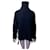 Iris & Ink Wollpullover Navyblau mit hohem Kragen Marineblau