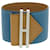 Hermès Hermes Elan Swift Leather Bangle Silvery Blue  - view 1