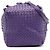 Bottega Veneta Cube Crossbody in Nappa Intrecciato Viola