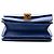 Classic Box Céline Celine Blu Piccola Scatola Classica in Pelle di Vitello - vista 3