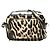 Burberry Brown Leopard Printed Leather Camera Bag