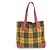 Hermès HERMES Gallop Check Tragetasche Rot Grün Gelb - Ansicht 2