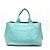 Bolsa tote de canapa azul BN1872 da Prada
