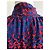 Abito in seta Yves Saint Laurent blu elettrico e rosso - vista 6