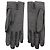 Hermès Kelly Handschuhe - Kurze schwarze Lederhandschuhe für Damen - Ansicht 2