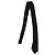 Corbata negra con rayas diagonales brillantes Saint Laurent Negro