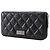 Cartera larga Matelassé Chanel en piel de cordero negro - vista 2