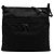 Borsa a spalla in tela Zucca nera Fendi Nero