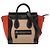 Luggage Céline Celine Brown Nano Tricolor Nubuck e Borsa da Viaggio in Pelle di Vitello Martellata
 Marrone
