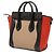 Luggage Céline Celine Brown Nano Tricolor Nubuck e Borsa da Viaggio in Pelle di Vitello Martellata
 Marrone - vista 2
