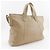 Bolsa tote de couro bege Tod's - vista 3