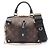 Bolsa Petite Malle Souple Louis Vuitton Marrom Preto Monograma