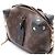 Bolsa Petite Malle Souple Louis Vuitton Marrom Preto Monograma - vista 7