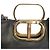 Twin Set Borsa tote in pelle nera Twinset Milano con hardware del logo dorato Nero - vista 12