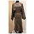 Vestido de seda Hermès FR 38 Castaño - vista 2