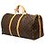 Louis Vuitton Monogram Keepall Bandoulière 55 Marrone - vista 2