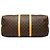 Louis Vuitton Monogram Keepall Bandoulière 55 Marrone - vista 3