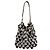 Borsa a spalla Paco Rabanne argento e bianca con paillettes e pelle Bianco
