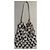 Borsa a spalla Paco Rabanne argento e bianca con paillettes e pelle Bianco - vista 2