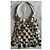 Borsa a spalla Paco Rabanne argento e bianca con paillettes e pelle Bianco - vista 3