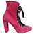 Botines Chloé de ante rosa