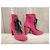 Botines Chloé de ante rosa - vista 2