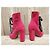 Botines Chloé de ante rosa - vista 3