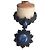 Autre Marque Collana Argentin in Sodalite Blu Grigio