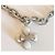 Bellissimo collier DOLCE & GABBANA con fiore con pietre bianche e logo Argento Bianco - vista 5