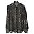 Blusa de gasa de seda estampada Equipment Negro Beige