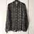 Blusa de gasa de seda estampada Equipment Negro Beige - vista 5
