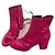 Botines Balenciaga de terciopelo fucsia