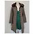 Autre Marque Abrigo de Invierno Ringspun Tweed y Terciopelo S/M Castaño - vista 12
