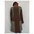 Autre Marque Abrigo de Invierno Ringspun Tweed y Terciopelo S/M Castaño - vista 3