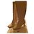 Jacquemus Les Carrés Ronds Lederstiefel Creme Roh