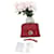 Gucci dollar interlocking g Rosso