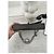 Pompom Kate Borsa Saint Laurent Pompom Pelle Effetto Coccodrillo Marrone Scuro - vista 12