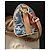 LOUIS VUITTON KEEPALL BANDOULIERE 25 MONOGRAMMA SURF BLU MARINO Blu navy - vista 5