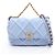 Borsa a Spalla Chanel 19 Disneuf Blu